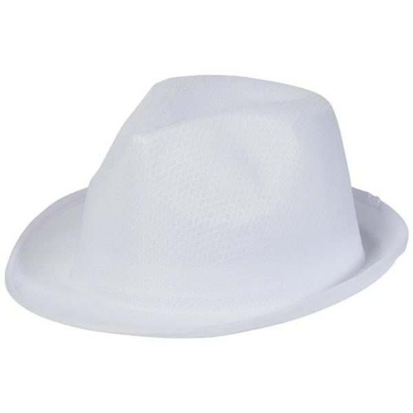 chapeau trilby blanc personnalises publicitaire