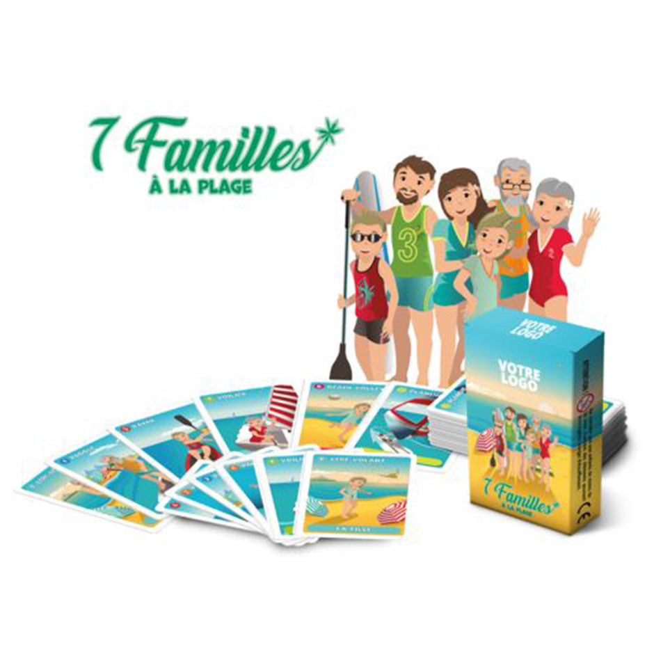 jeux de plage personnalise publicitaire 7 familles
