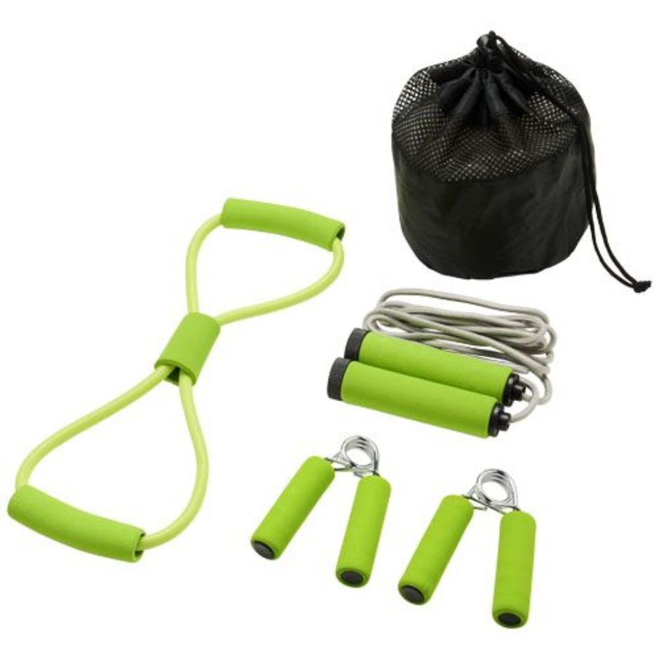 accessoires fitness personnalisees et publicitaires ensemble
