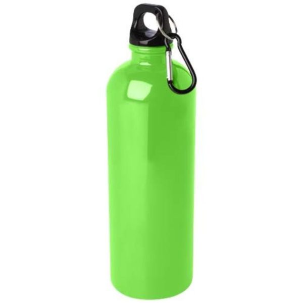 bouteilles de sport avec mousqueton personnalisees et publicitaires verte